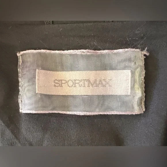 SPORTMAX Sz 6 Black Italian Designer Blazer Jacket Originally $1280 - Picture 2 of 5
